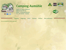 Tablet Screenshot of campingaumuehle.com